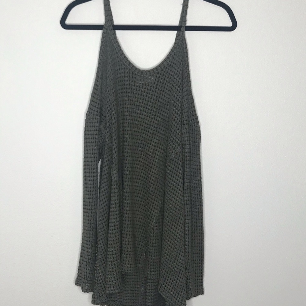 Shoulderless Sweater